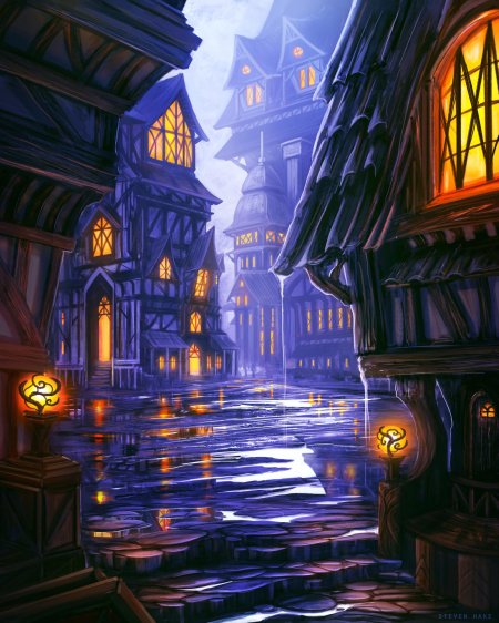 Деревня хогсмид гарри поттер арт