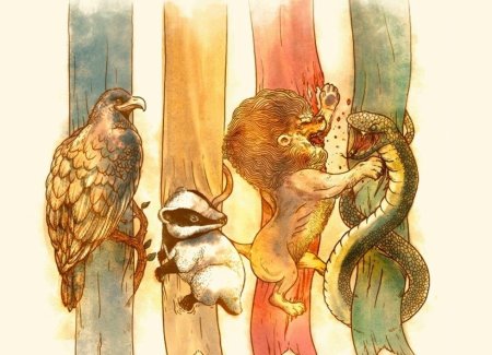 Гриффиндор слизерин пуффендуй когтевран