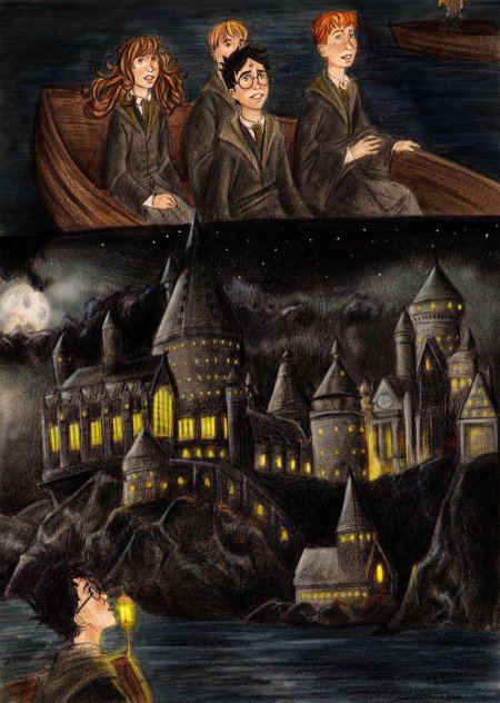 Harry potter hogwarts art