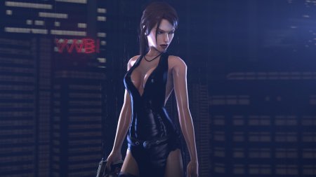 Лара крофт в платье