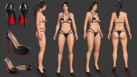 Лара крофт в бикини