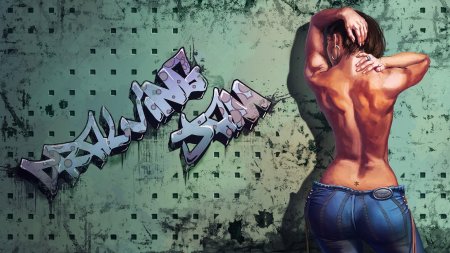 Обои граффити