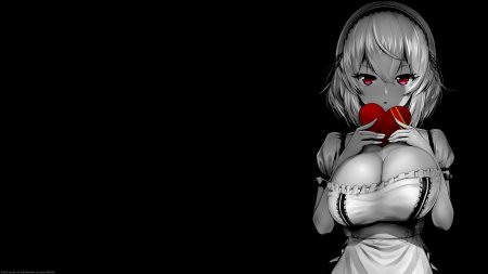 Аниме девушки на темном фоне