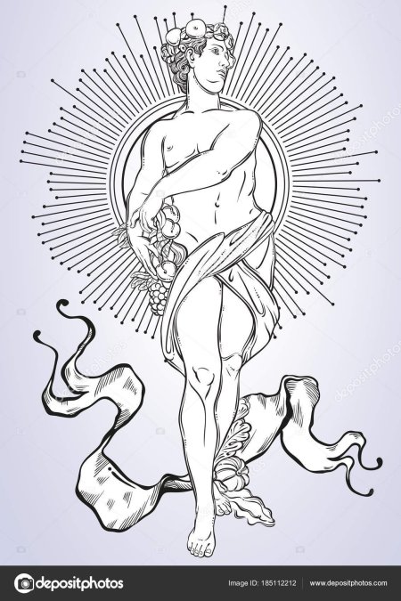 Дионис бог древней греции рисунок