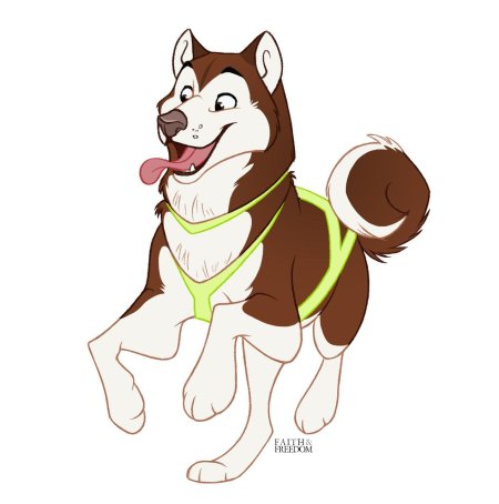 Хаски рисунок для детей