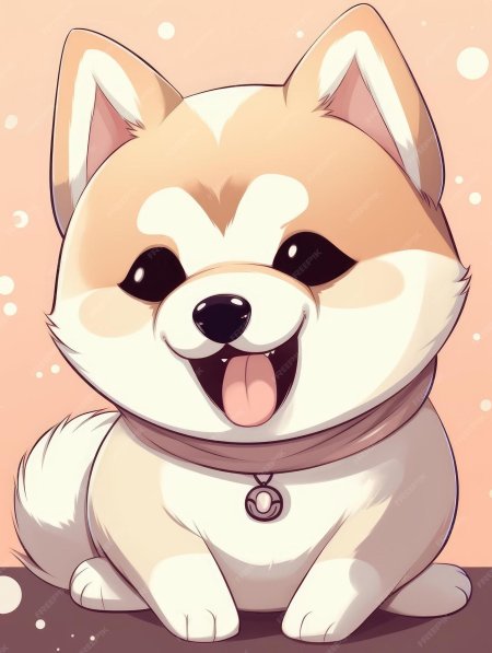 Собачка из аниме