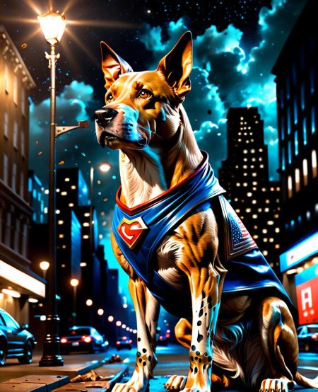 Собака супергерой