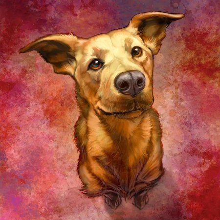 Собака арт
