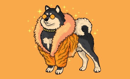 Собачка сиба ину лалафанфан