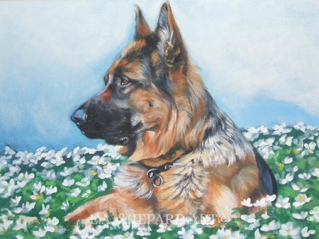 Немецкая овчарка мухтар арт