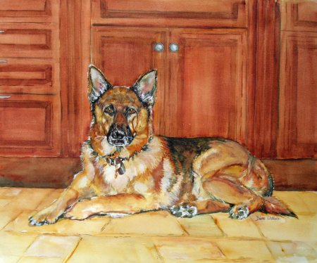 Немецкая овчарка мухтар арт