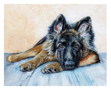 Картина немецкая овчарка