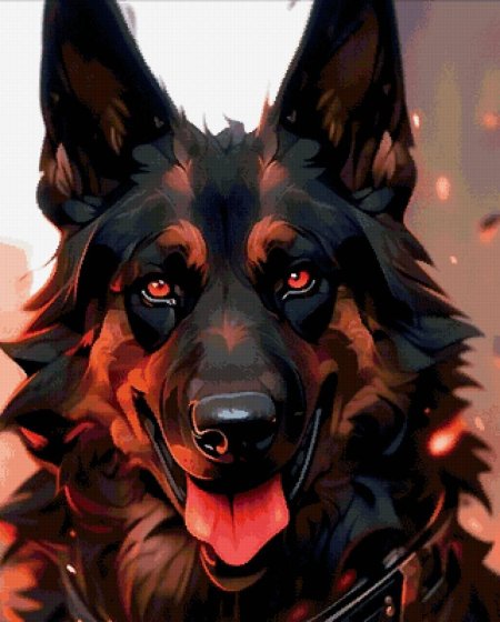 Немецкая овчарка арт