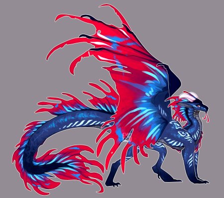 Синий и красный дракон