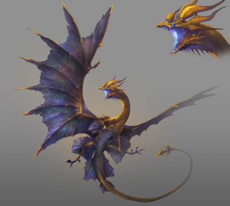 Дракон концепт арт