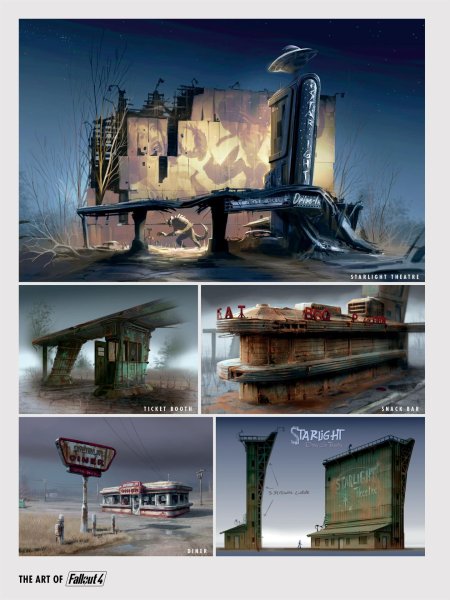 Фоллаут концепт арт архитектура