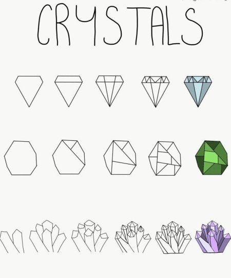 Кристалл рисунок