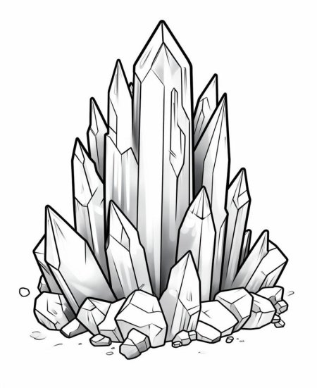 Раскраска кристалл