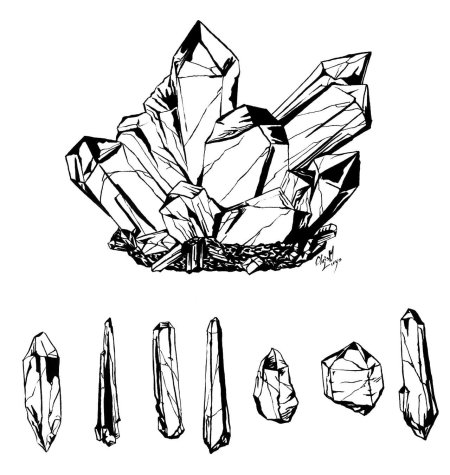 Кристаллы скетч
