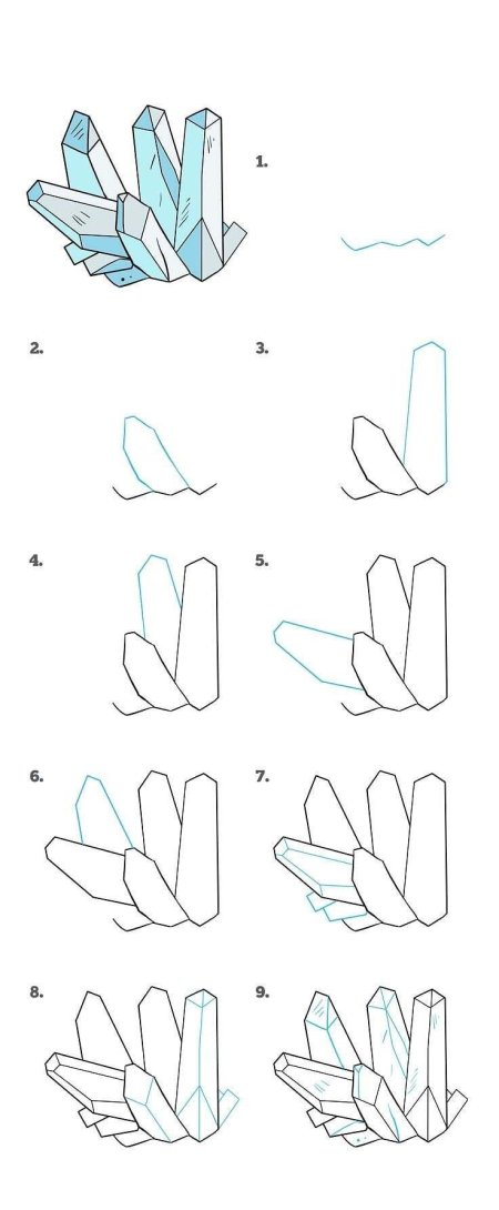 Рисование кристаллов