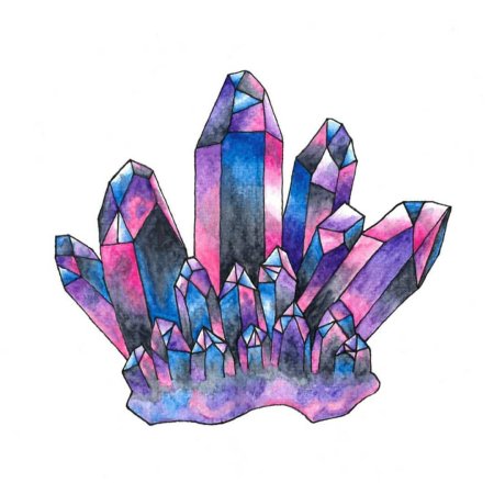 Кристалл рисунок