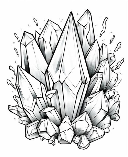 Раскраска кристалл