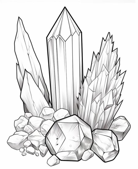 Раскраска кристалл