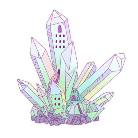 Кристалл рисунок