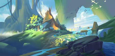 Геншин концепт арт окружение