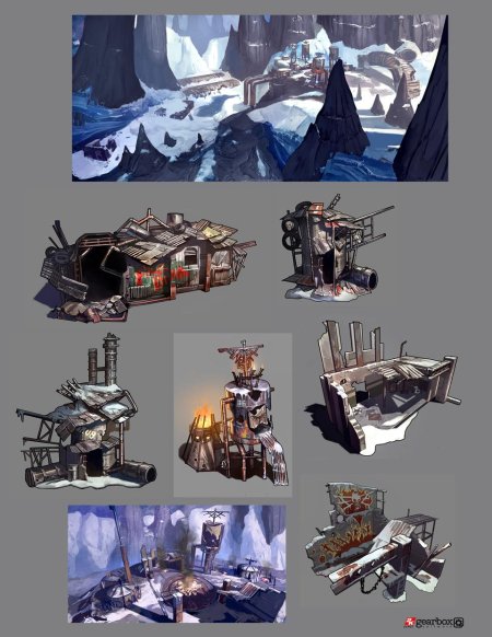 Borderlands концепт арты