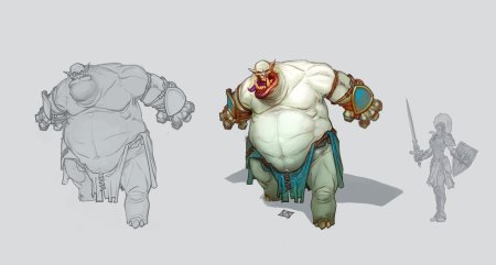 Скетчи персонажей для игр