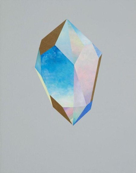 Золотой кристалл арт