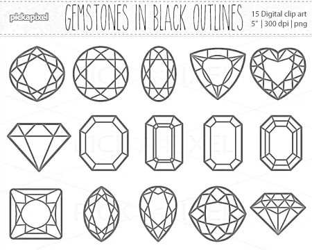 Бриллиант раскраска