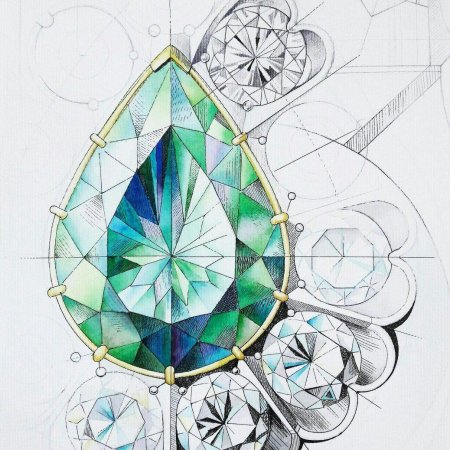 Рисунки драгоценных камней