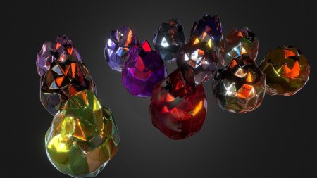 Висячий граненый хрустальный шар призма 50 мм