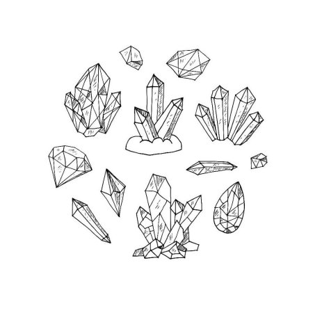 Раскраска кристалл