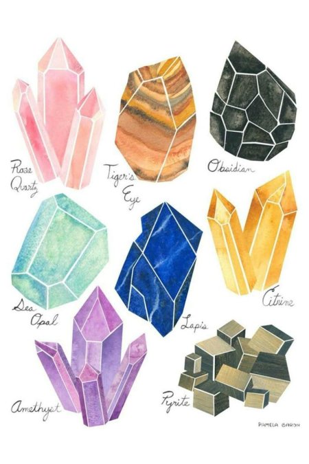 Кристалл рисунок