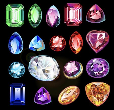 Драгоценные камни вектор