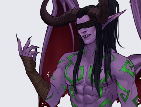 Иллидан ярость бури ночной эльф