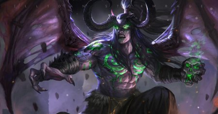 Иллидан ярость бури арт