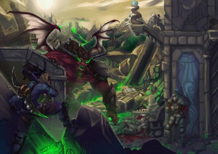 Пылающий легион варкрафт арт