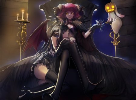 Аниме девушка демон