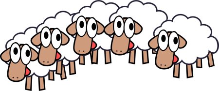 Овечка мультяшная