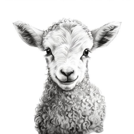 Барашек карандашом