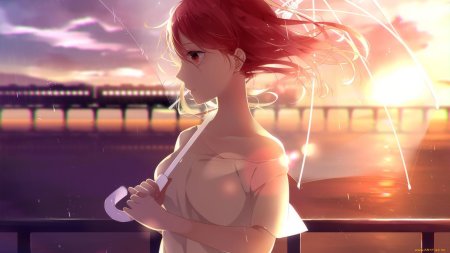 Красивая аниме девушка