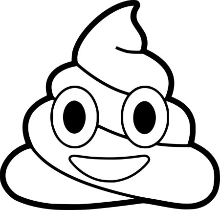 Какашка для раскрашивания