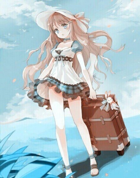 Аниме девушка красивая