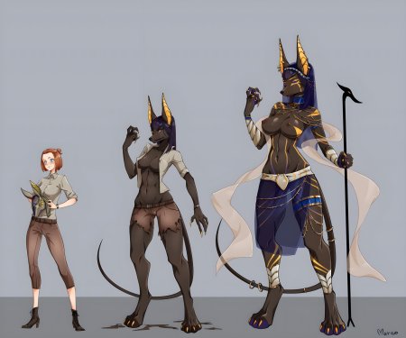 Анубис бастет furry big breast