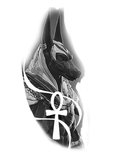 Анубис тату эскизы