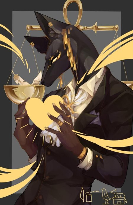 Египетский бог анубис арт